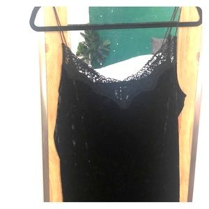 H&M black medi lace dress